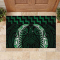 Green Matariki New Zealand Rubber Doormat Maori Poutama Galaxy Vibes