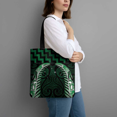 Green Matariki New Zealand Tote Bag Maori Poutama Galaxy Vibes - Aussie Hoodie