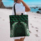 Green Matariki New Zealand Tote Bag Maori Poutama Galaxy Vibes - Aussie Hoodie