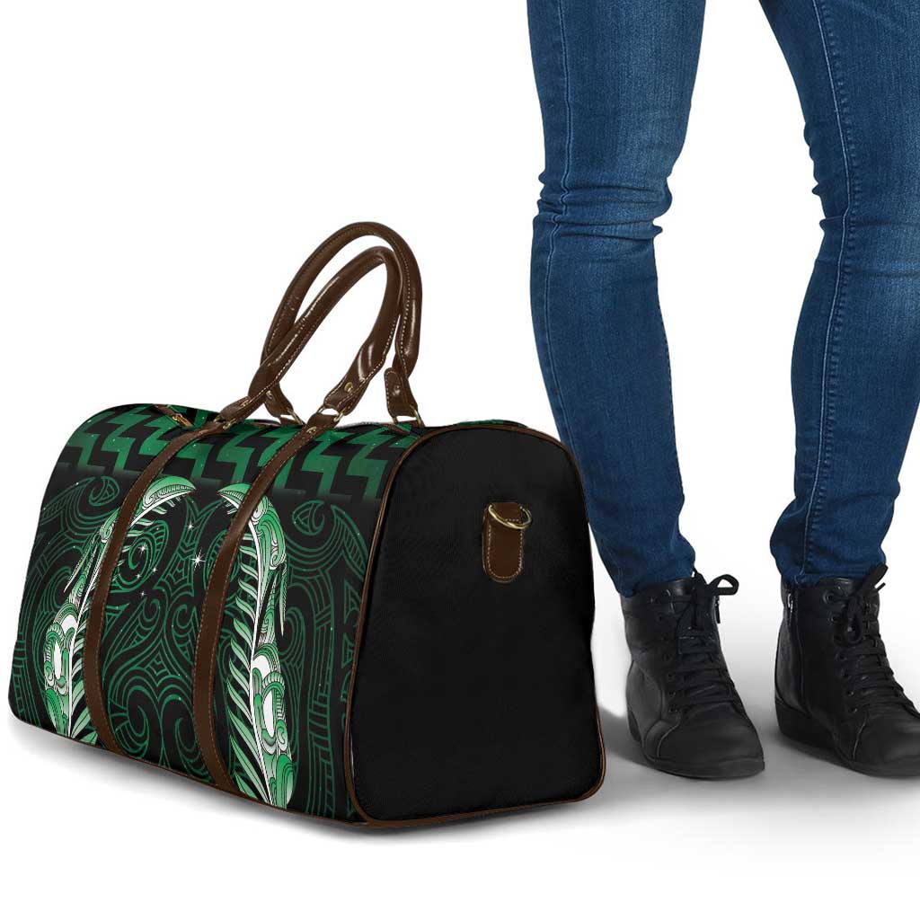 Green Matariki New Zealand Travel Bag Maori Poutama Galaxy Vibes - Aussie Hoodie