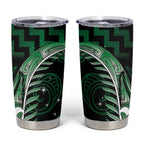 Green Matariki New Zealand Tumbler Cup Maori Poutama Galaxy Vibes