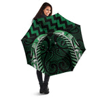 Green Matariki New Zealand Umbrella Maori Poutama Galaxy Vibes - Aussie Hoodie