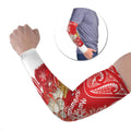 New Zealand Christmas In July Personalised Arm Sleeves Funny Santa Sheep Meri Kirihimete Red