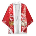 New Zealand Christmas In July Personalised Kimono Funny Santa Sheep Meri Kirihimete Red