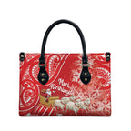 New Zealand Christmas In July Leather Bag Funny Santa Sheep Meri Kirihimete Red