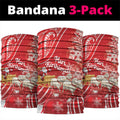 New Zealand Christmas In July Neck Gaiter Funny Santa Sheep Meri Kirihimete Red