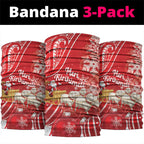 New Zealand Christmas In July Neck Gaiter Funny Santa Sheep Meri Kirihimete Red