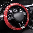 New Zealand Christmas In July Steering Wheel Cover Funny Santa Sheep Meri Kirihimete Red