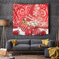 New Zealand Christmas In July Tapestry Funny Santa Sheep Meri Kirihimete Red