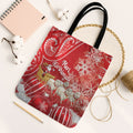 New Zealand Christmas In July Tote Bag Funny Santa Sheep Meri Kirihimete Red