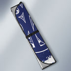 New Zealand Christmas In July Auto Sun Shade Funny Santa Sheep Meri Kirihimete Blue