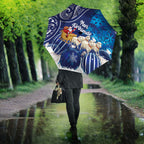 New Zealand Christmas In July Umbrella Funny Santa Sheep Meri Kirihimete Blue