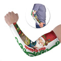 Meri Kirihimete New Zealand Personalised Arm Sleeves Cute Santa NZ Animals and Pohutukawa