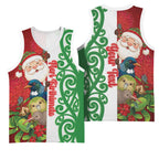Meri Kirihimete New Zealand Personalised Basketball Jersey Cute Santa NZ Animals and Pohutukawa