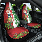 Meri Kirihimete New Zealand Car Seat Cover Cute Santa NZ Animals and Pohutukawa