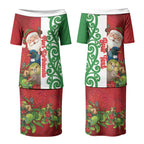 Meri Kirihimete New Zealand Personalised Couples Matching Puletasi and Hawaiian Shirt Cute Santa NZ Animals and Pohutukawa LT14