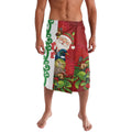 Meri Kirihimete New Zealand Personalised Lavalava Cute Santa NZ Animals and Pohutukawa