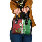 Meri Kirihimete New Zealand Shoulder Handbag Cute Santa NZ Animals and Pohutukawa