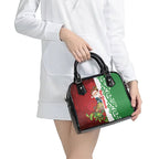 Meri Kirihimete New Zealand Shoulder Handbag Cute Santa NZ Animals and Pohutukawa