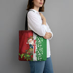 Meri Kirihimete New Zealand Tote Bag Cute Santa NZ Animals and Pohutukawa