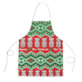 New Zealand Christmas In July Apron Meri Kirihimete Hei Tiki Taniko Motifs Seamless