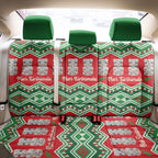 New Zealand Christmas In July Back Car Seat Cover Meri Kirihimete Hei Tiki Taniko Motifs Seamless