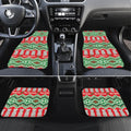 New Zealand Christmas In July Car Mats Meri Kirihimete Hei Tiki Taniko Motifs Seamless
