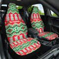 New Zealand Christmas In July Car Seat Cover Meri Kirihimete Hei Tiki Taniko Motifs Seamless