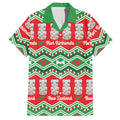 New Zealand Christmas In July Hawaiian Shirt Meri Kirihimete Hei Tiki Taniko Motifs Seamless
