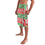 New Zealand Christmas In July Lavalava Meri Kirihimete Hei Tiki Taniko Motifs Seamless