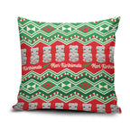 New Zealand Christmas In July Pillow Cover Meri Kirihimete Hei Tiki Taniko Motifs Seamless