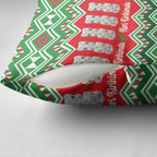 New Zealand Christmas In July Pillow Cover Meri Kirihimete Hei Tiki Taniko Motifs Seamless