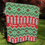 New Zealand Christmas In July Quilt Meri Kirihimete Hei Tiki Taniko Motifs Seamless