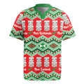 New Zealand Christmas In July Rugby Jersey Meri Kirihimete Hei Tiki Taniko Motifs Seamless