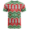New Zealand Christmas In July T Shirt Meri Kirihimete Hei Tiki Taniko Motifs Seamless