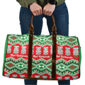 New Zealand Christmas In July Travel Bag Meri Kirihimete Hei Tiki Taniko Motifs Seamless
