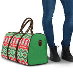 New Zealand Christmas In July Travel Bag Meri Kirihimete Hei Tiki Taniko Motifs Seamless