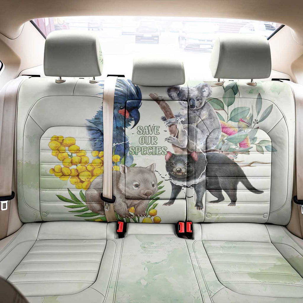 National Threatened Species Day Australia Back Car Seat Cover Aussie Animals Save Our Species - Aussie Hoodie