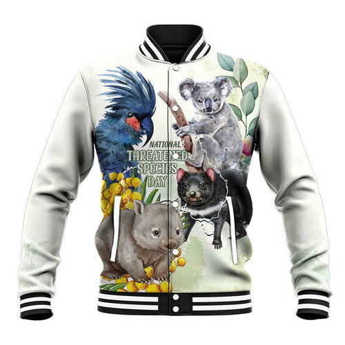 National Threatened Species Day Australia Baseball Jacket Aussie Animals Save Our Species - Aussie Hoodie