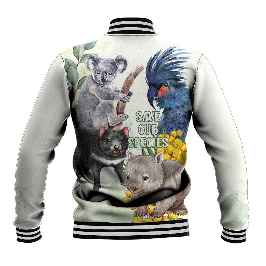 National Threatened Species Day Australia Baseball Jacket Aussie Animals Save Our Species - Aussie Hoodie