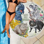 National Threatened Species Day Australia Beach Blanket Aussie Animals Save Our Species - Aussie Hoodie