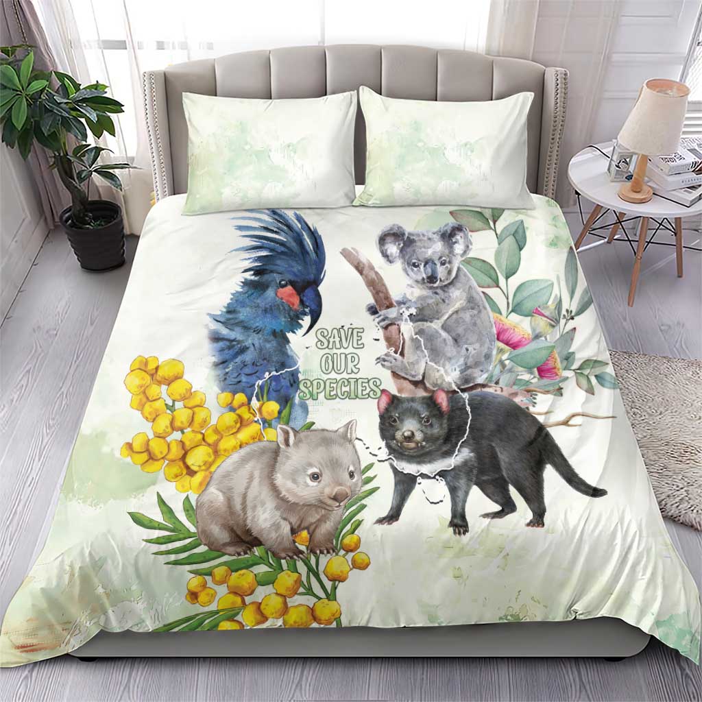 National Threatened Species Day Australia Bedding Set Aussie Animals Save Our Species - Aussie Hoodie