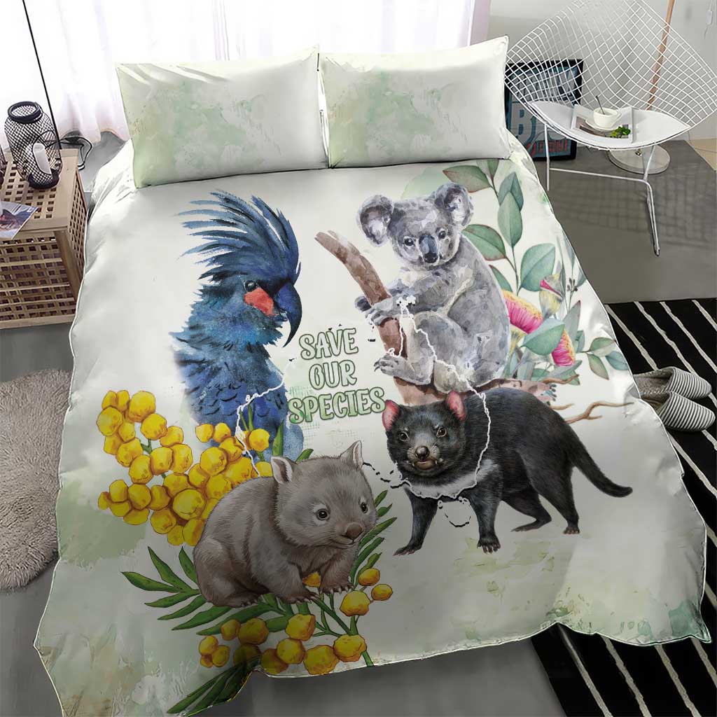 National Threatened Species Day Australia Bedding Set Aussie Animals Save Our Species - Aussie Hoodie