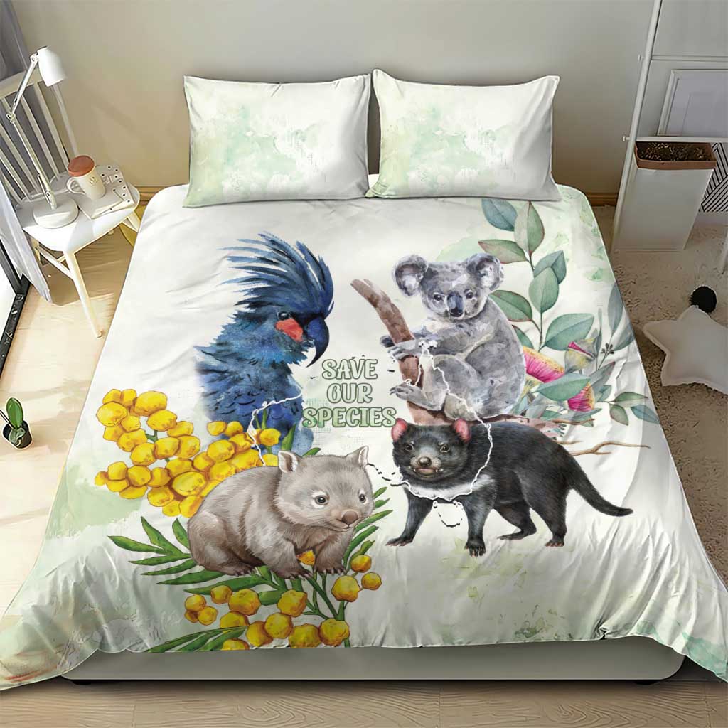 National Threatened Species Day Australia Bedding Set Aussie Animals Save Our Species - Aussie Hoodie