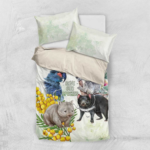 National Threatened Species Day Australia Bedding Set Aussie Animals Save Our Species - Aussie Hoodie