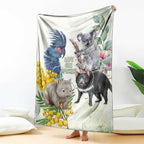 National Threatened Species Day Australia Blanket Aussie Animals Save Our Species - Aussie Hoodie