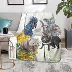 National Threatened Species Day Australia Blanket Aussie Animals Save Our Species - Aussie Hoodie