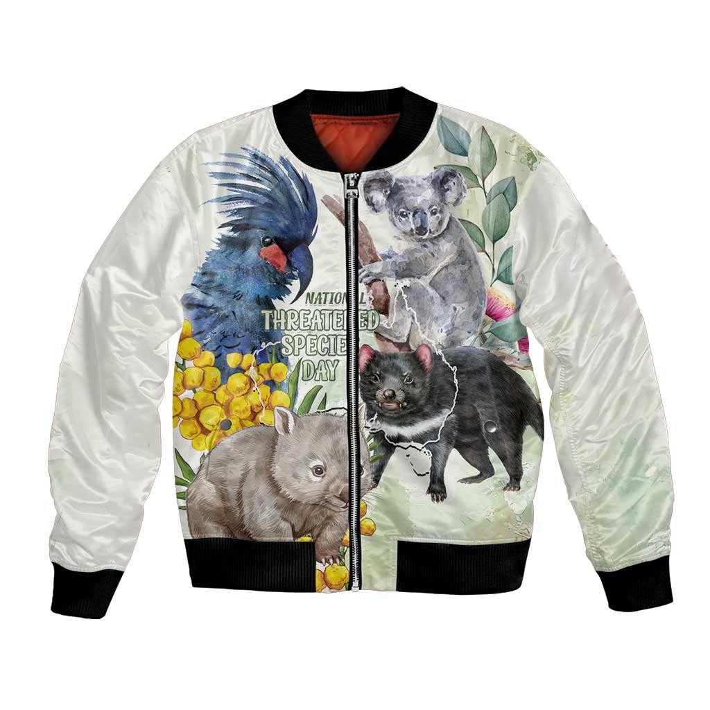 National Threatened Species Day Australia Bomber Jacket Aussie Animals Save Our Species - Aussie Hoodie