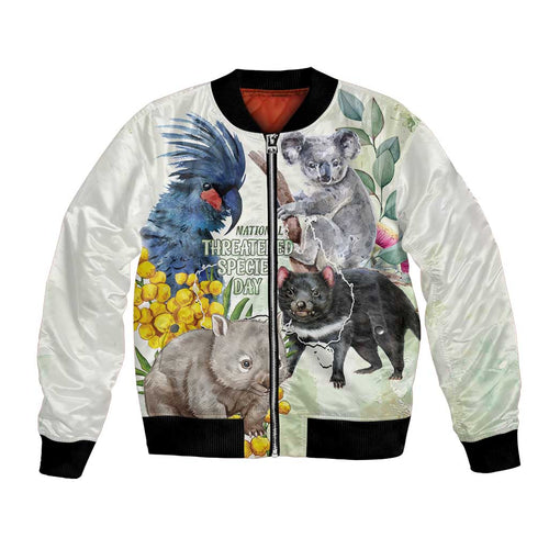 National Threatened Species Day Australia Bomber Jacket Aussie Animals Save Our Species - Aussie Hoodie