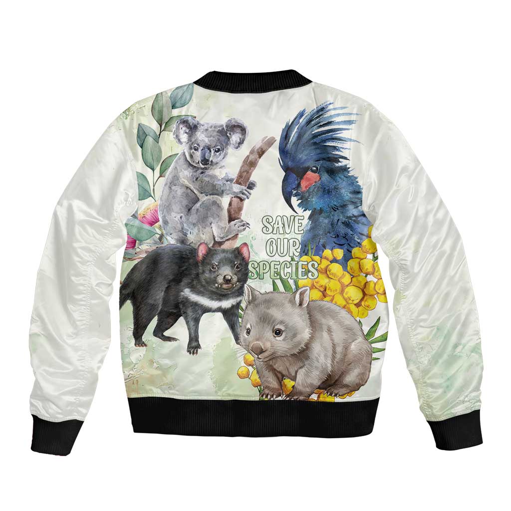 National Threatened Species Day Australia Bomber Jacket Aussie Animals Save Our Species - Aussie Hoodie